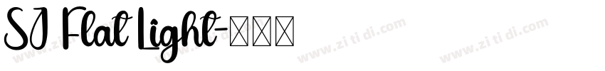SJ Flat Light字体转换